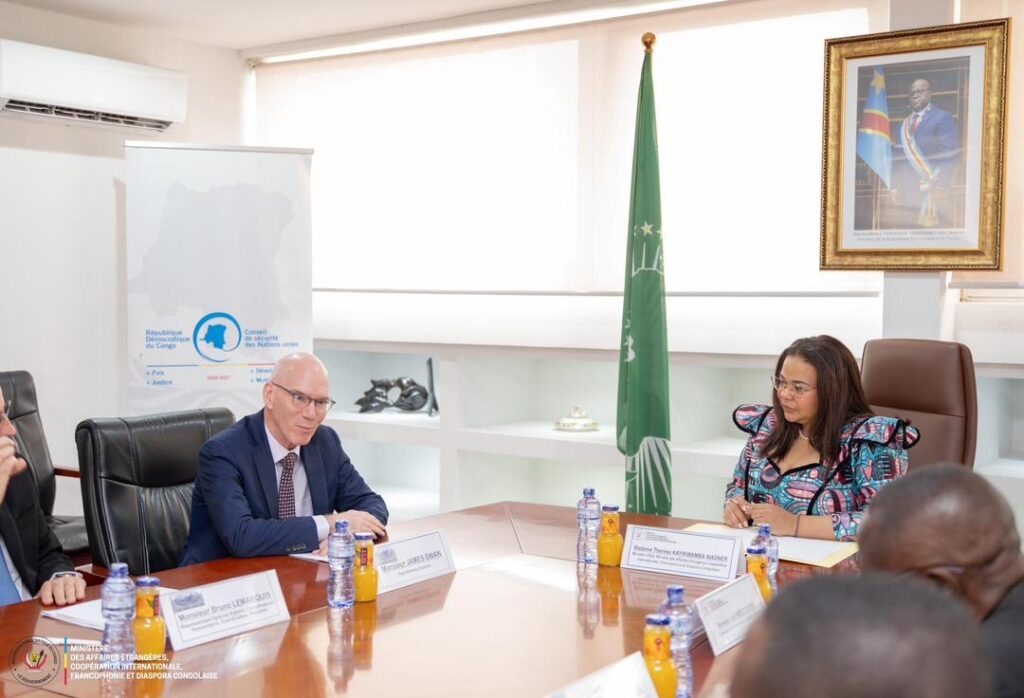 RDC–ONU : Thérèse Kayikwamba échange avec la MONUSCO sur le renforcement de la coopération sécuritaire et diplomatique