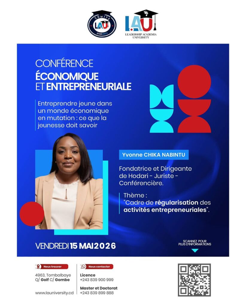 LAU : Yvonne Chika attendue pour une intervention sur la conformité entrepreneuriale