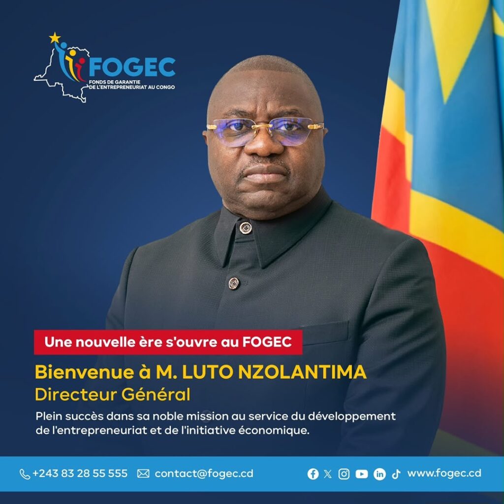 FOGEC : Luto Nzolantima prend les commandes pour une nouvelle dynamique en faveur de l’entrepreneuriat congolais