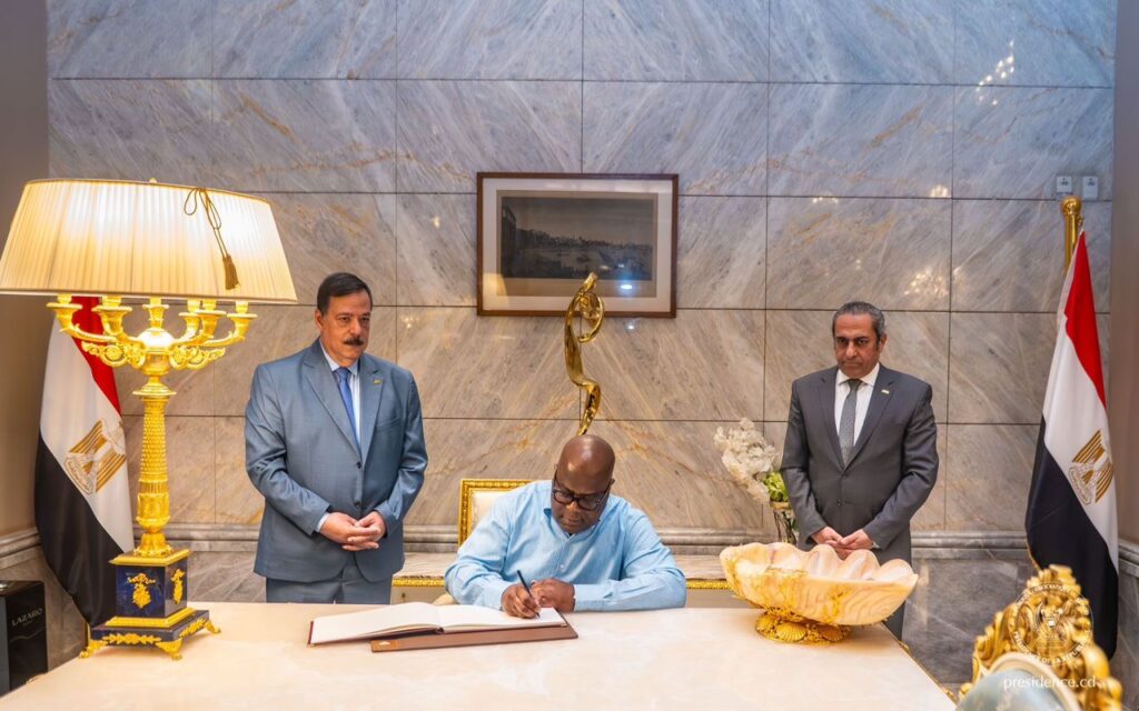 RDC : Félix Tshisekedi boucle sa visite en Égypte avec la signature de quatre accords de coopération