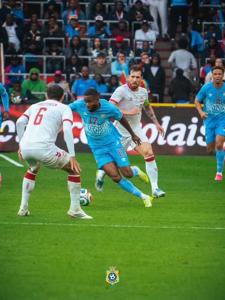 Pré-Mondial 2026 : la RDC et le Danemark se neutralisent au terme d’un match engagé
