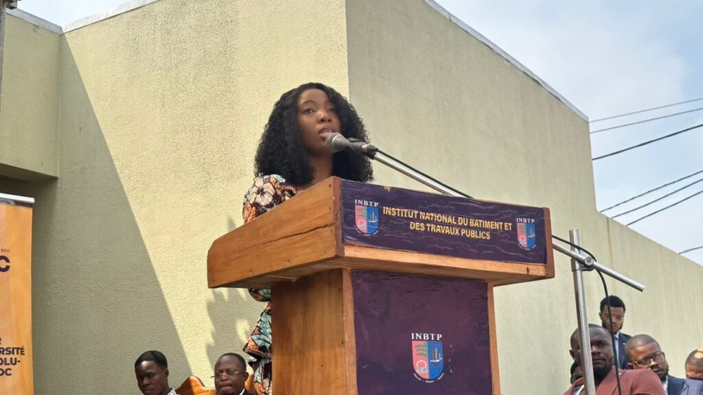 EXPUNRDC à l’INBTP : Sharon-Rose Kapinga annonce 1700 jeunes déjà enregistrés pour la formation et détaille les opportunités de la 9ᵉ édition