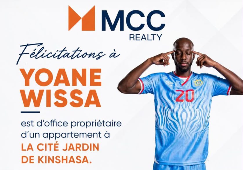 Mondial 2026 : MCC Realty récompense Yoane Wissa après son but historique avec les Léopards