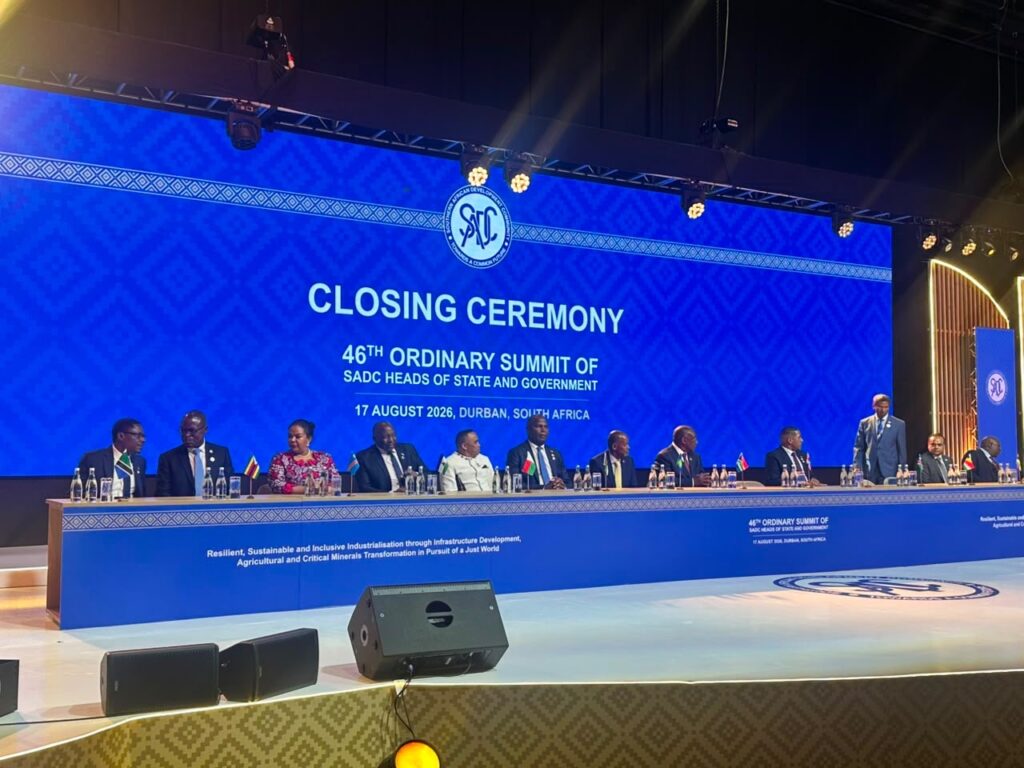 46ᵉ Sommet de la SADC : Thérèse Kayikwamba représente la RDC à la cérémonie de clôture à Durban