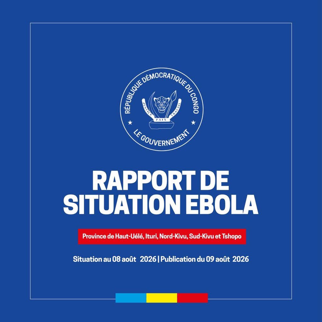 Ebola en RDC : 4 294 cas confirmés, 1 960 décès et 722 patients encore pris en charge