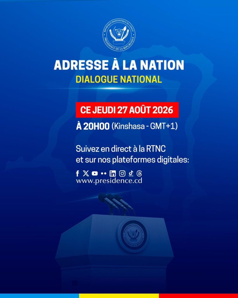 RDC : Félix Tshisekedi s’adresse à la Nation ce jeudi soir