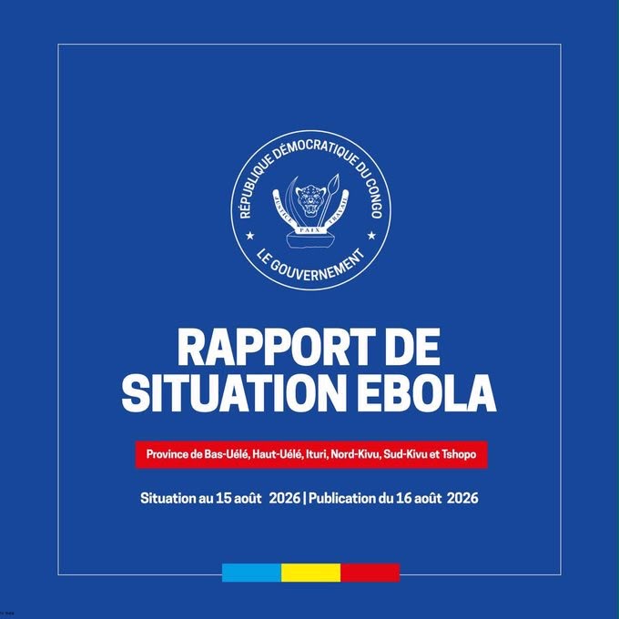 Ebola en RDC : 4 945 cas confirmés, 2 325 décès et 1 040 guérisons au 15 août