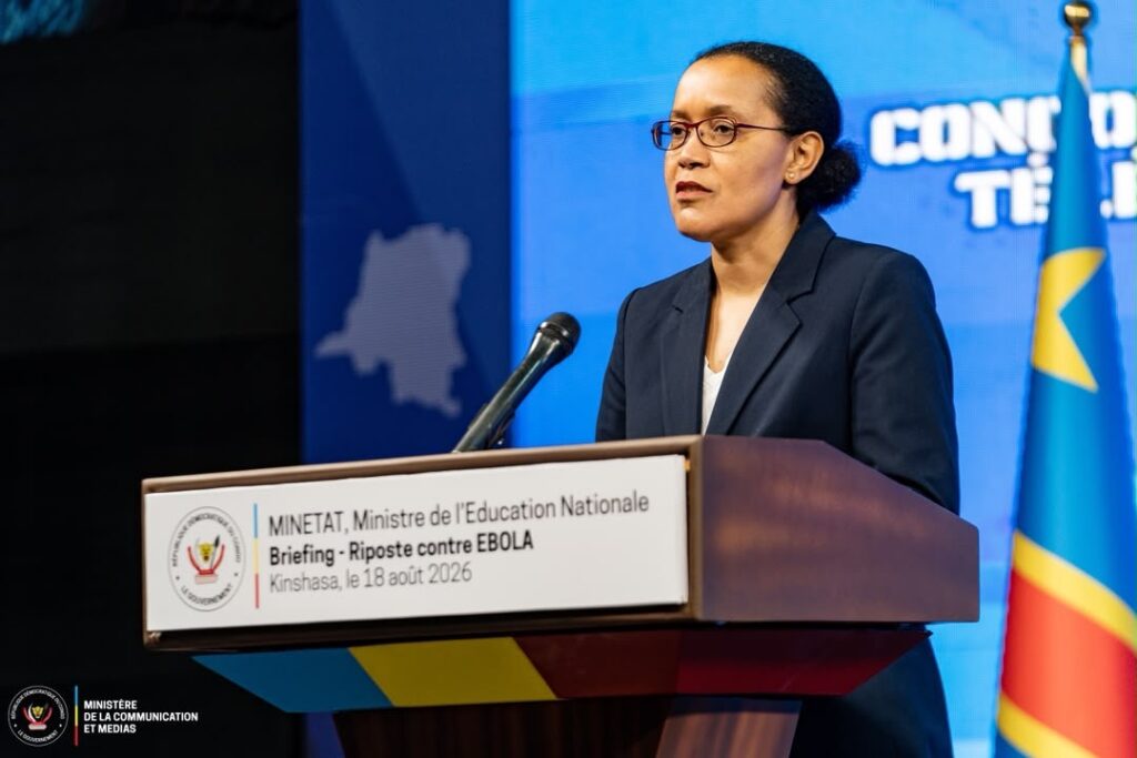 RDC : Raïssa Malu mobilise le secteur éducatif pour une rentrée scolaire sécurisée face à Ebola