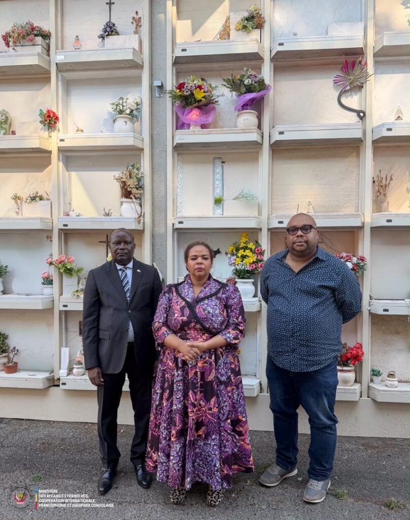 Rome : Thérèse Kayikwamba rend hommage à l’ambassadeur Charles Atembina Te Bombo et s’engage pour le rapatriement de sa dépouille