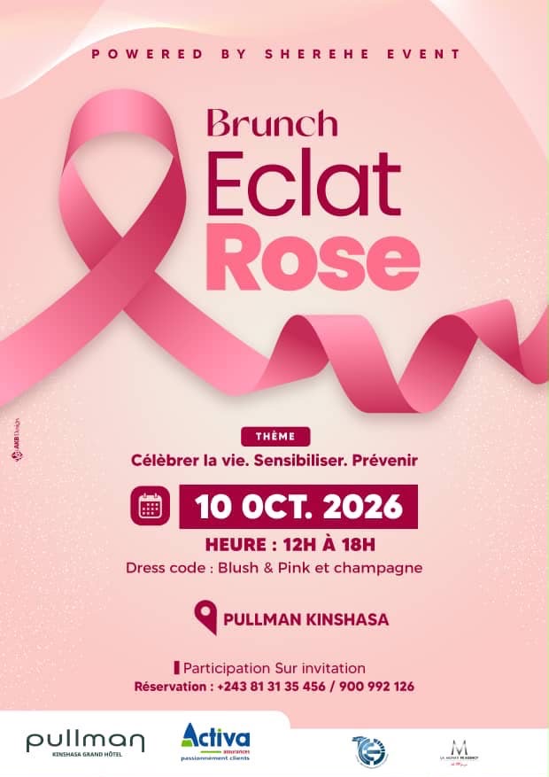 Kinshasa : le Brunch Éclat Rose attendu le 10 octobre pour sensibiliser au dépistage du cancer du sein