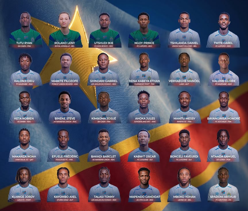 CAN U23 : 30 Léopards convoqués pour affronter la Mauritanie