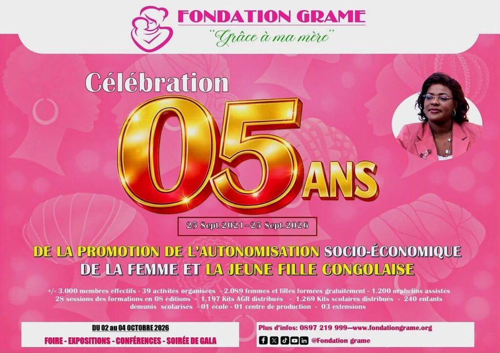 Kinshasa : la Fondation GRAME annonce sa Foire de la Femme Active pour célébrer ses 5 ans