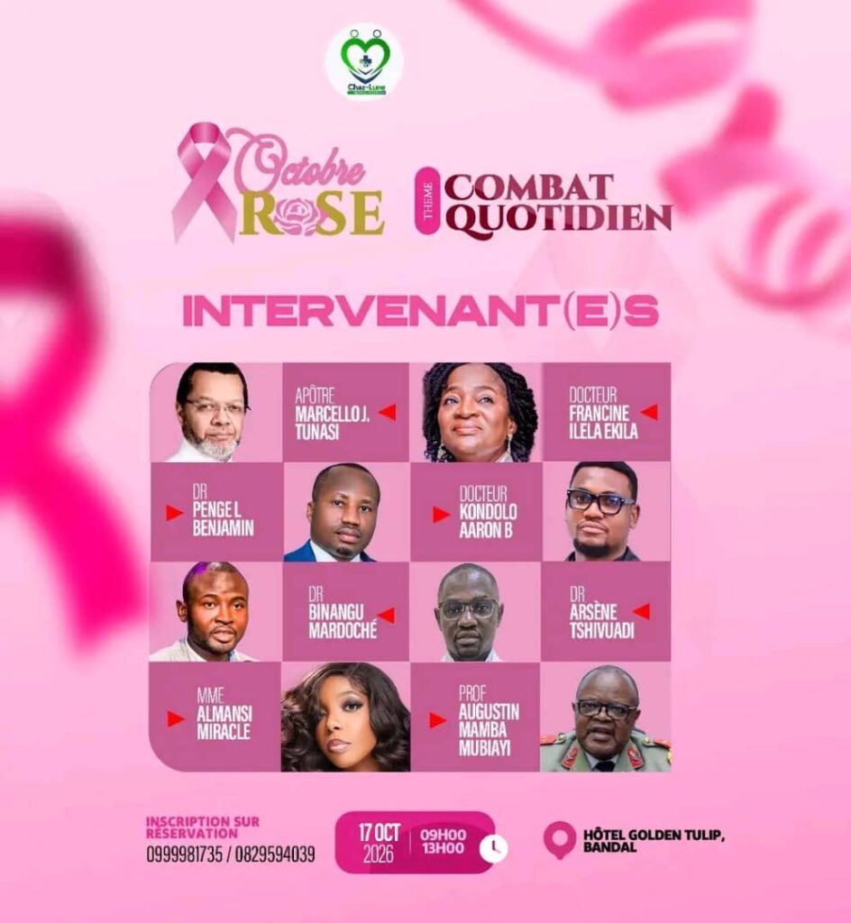 Kinshasa : Chaz-Lune ASBL réunira ce samedi experts médicaux et religieux autour de la prévention du cancer du sein