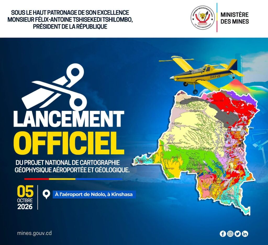 RDC : le SGN-C et Xcalibur lancent la campagne nationale de cartographie géophysique aéroportée